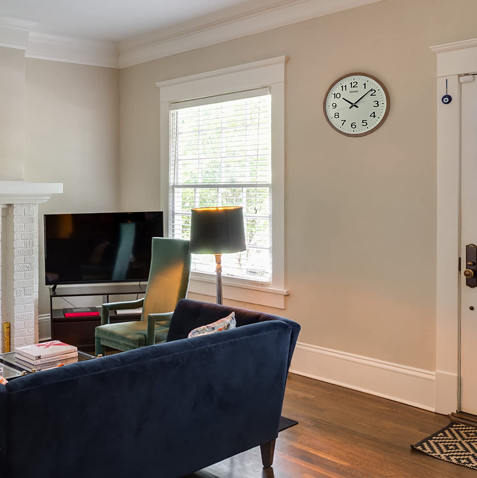 ◆大型◆壁掛時計◆80cm◆ブラウン◆B-2506IN2◆ Relógio de parede Seiko (modelo: Qxh066blh) | MercadoLivre